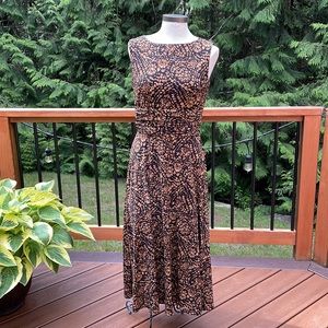 Coldwater Creek Pleated Waist Petite Dress